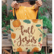 Fall for Jesus He never leaves thanksgiving tote bag - Gossvibes