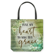 Tune my heart to sing thy grace tote bag - Gossvibes