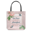 Psalm 112:7 They will have no fear of bad news tote bag - Gossvibes