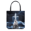 Jesus Outstretched Hands Saves tote bag - Gossvibes