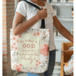 She talked to God daily and that is what made her lovely tote bag - Gossvibes