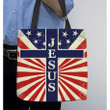 Jesus American Flag tote bag - Gossvibes
