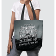 There's no shadow You won't light up mountain ...Reckless Love lyrics tote bag - Gossvibes