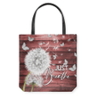 (Red) Just breathe tote bag - Gossvibes