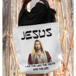 Jesus I am the way the truth and the life tote bag - Gossvibes