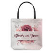 Bloom with grace tote bag - Gossvibes