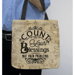 Count your blessings not your problems tote bag - Gossvibes