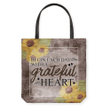 Begin each day with a grateful heart tote bag - Gossvibes