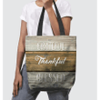 Grateful Thankful Blessed tote bag - Gossvibes
