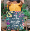 He makes beauty out of ashes Isaiah 61:3 tote bag - Gossvibes