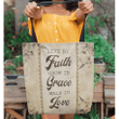 Live by faith grow in grace walk in love tote bag - Gossvibes