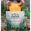 Matthew 6:33 But seek first the kingdom of God and his righteousness tote bag - Gossvibes