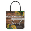 As for me and my house, we will serve the Lord Joshua 24:15 tote bag - Gossvibes