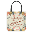 Courage, Dear Heart tote bag - Gossvibes