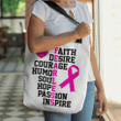 Fearless breast cancer awareness tote bag - Gossvibes