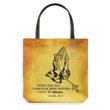 When you go through deep waters, I will be with you. Isaiah 43:2 tote bag - Gossvibes
