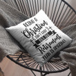 Being a Christian isn't easy Christian pillow - Christian pillow, Jesus pillow, Bible Pillow - Spreadstore