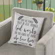 Romans 8:28 In all things God works for the good Bible verse pillow - Christian pillow, Jesus pillow, Bible Pillow - Spreadstore
