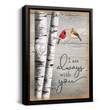 Cardinal Memorial Gift, Memorial Christmas Gift, I Am Always With You Canvas, Cardinal Gift - Personalized Sympathy Gifts - Spreadstore