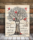 Spreadstore Memorial Cardinal Canvas Those we love don't go away Wall Art - Personalized Sympathy Gifts - Spreadstore