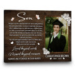 personalized memorial gifts for loss of Son Gift, Son Memorial Canvas, Son Bereavement Condolence Keepsake Grieving Gift