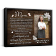 personalized memorial gifts for loss of Mom Gift, Mom Remembrance Canvas, Mother Condolence Memorial Sympathy Gift