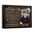 Personalized memorial gifts for loss of Boyfriend Gift, Sympathy Boyfriend Remembrance Canvas, Boyfriend Memorial Gift