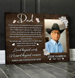 Personalized Memorial Canvas For Loss Of Father - Personalized Sympathy Gifts - Spreadstore