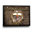 Memorial Gift For Loss Of Mom, Loss Of Mom Gift, Letter From Heaven Canvas Sign - Personalized Sympathy Gifts - Spreadstore