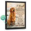 Custom Dog Gifts | Pet Memorial Gifts | I thought of you today Wall Art - Personalized Sympathy Gifts - Spreadstore