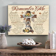 Yorkshire Terrier Memorial Gift Remember Me Canvas Wall Art - Personalized Sympathy Gifts - Spreadstore