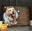 Pet Memorial Gifts | Custom Canvas Wall Art For Pets | When Tomorrow Starts Without Me - Personalized Sympathy Gifts - Spreadstore