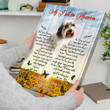 Personalized Dog Sympathy Gift Dog Photo On Canvas As I Sit In Heaven - Personalized Sympathy Gifts - Spreadstore