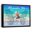 Memorial Canvas Picture, Personalized Photo Memorial Gifts, Memorial Canvas For Mom - Personalized Sympathy Gifts - Spreadstore