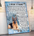 German Shepherd Wall Art, Dog Memorial Canvas, Pet Sympathy Gift - Personalized Sympathy Gifts - Spreadstore