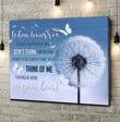Dandelion Wall Art Sympathy Gifts If tomorrow starts without me - Personalized Sympathy Gifts - Spreadstore