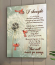 Spreadstore Cardinal Dandelion Sympathy Memorial Canvas Wall Art I thought of you today - Personalized Sympathy Gifts - Spreadstore
