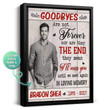 Personalized Custom Photo In loving memory Canvas Goodbyes are not forever - Personalized Sympathy Gifts - Spreadstore