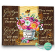 Spread Store Personalized Sympathy Wall Art Canvas Goodbyes are not forever - Personalized Sympathy Gifts - Spreadstore
