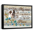 Butterfly Memorial Gifts Personalized Dog Memorial Canvas My Mind Still Talks To You - Personalized Sympathy Gifts - Spreadstore