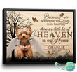 Pet Memorial Gifts | Personalized Memorial Canvas Because Someone We Love Is In Heaven - Personalized Sympathy Gifts - Spreadstore