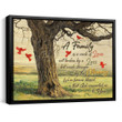 Spread Store Cardinal Canvas A family is a circle of love - Personalized Sympathy Gifts - Spreadstore