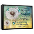 Condolences Gifts | Personalized In Memory Gifts | Dandelion Wall Art | It's hard to forget someone - Personalized Sympathy Gifts - Spreadstore