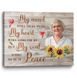 Custom Memorial Gifts Memory Photo Gifts My Mind Still Talks To You - Personalized Sympathy Gifts - Spreadstore