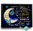 Spread Store Personalized Canvas In loving memory when you believe beyond what your eyes can see - Personalized Sympathy Gifts - Spreadstore