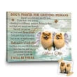 Pet Memorial Gift | Custom Dog With Wings Dog's Prayer For Grieving Humans - Personalized Sympathy Gifts - Spreadstore