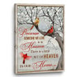 Spread Store Remembrance Canvas Memorial Wall Art Heaven In Our Home - Personalized Sympathy Gifts - Spreadstore