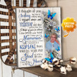 Bereavement Gift, Condolence Gift for Loss of Mother, Personalized Memorial Canvas | I thought of you today - Personalized Sympathy Gifts - Spreadstore