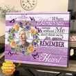 Custom Canvas Memorial Gifts, Grief gifts, Personalized Bereavement Gifts When tomorrow starts without me - Personalized Sympathy Gifts - Spreadstore