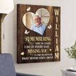 Personalized Sympathy Gift, Memorial Wall Art, Remembering You Is Easy I Do It Every Day - Personalized Sympathy Gifts - Spreadstore